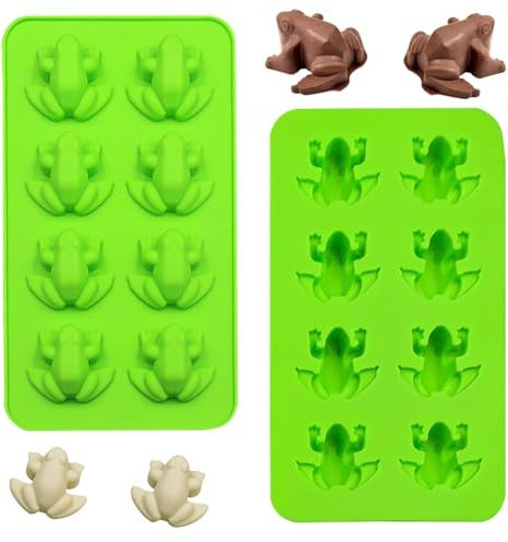 MEZHEN Silikonformen Frosch Backform Schokoladenformen Silikon Form Frosch Süßigkeiten Schokoladenfrosch Kuchenform Motivbackformen Gelee Dessert Geburtstag Picknick