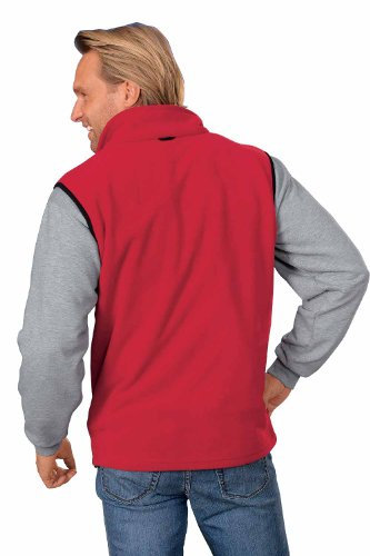 Hakro Women Fleece Weste Ottawa, rot, XS