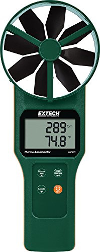 Extech AN300 Large Vane Thermo-Anemometer, Air Velocity and Flow