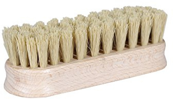 Cepillo Abrillantador para Zapatos de Kaps - 100 Cerdas de Pelo de Caballo o Sintéticas Que No Se Caen - Limpia, Pule y Abrillanta Zapatos, Botas y Bolsos de Cuero (sintético - 16 cm / 6.3 Inch)