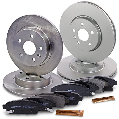 BESTPRICE Set freni incl. dischi freno anteriori Ø 300 mm + posteriori Ø 268 mm + pastiglie freno anteriori e posteriori, compatibili con CHEVROLET TRAX, OPEL MOKKA/MOKKA X (J13)