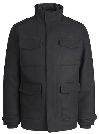 Jack & Jones Jprblaparker Wool Field JKT Sn Chaqueta para Hombre, Negro, M