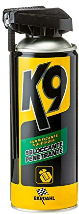 Bardahl K9 - Lubrificante Superiore Sbloccante Penetrante, Spray Sbloccante per Dadi, Bulloni e Meccanismi con Ruggine, Sblocca Componenti Ossidati, Compatibile con Tutti i Metalli, 400 ml