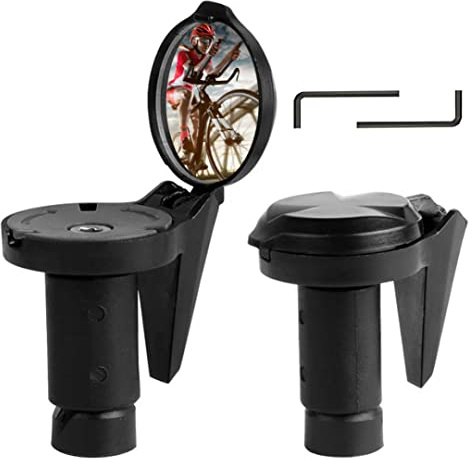 Bike Mirror Bicycle Mirror Ebike Accessories Bicycle Rear View Mirror 360 Degree Adjustable Mountain Bike Handlebar Ends Mirror 2PCS