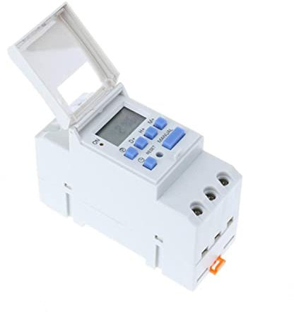 OSALADI Timer Programmierbarer Digitaler Timer Für Lichter 12 V Mini-timer Weiß Breite Relaiszeit Automatische Fehlersicherung Speicherfunktion