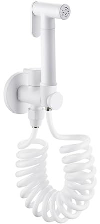 PulvéRisateur De Bidet De Toilette Blanc PulvéRisateur De Robinetterie Douchette Wc Douchette Toilette Wc Kit Complet Tout En Cuivre,Blanc