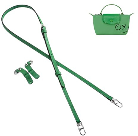 Gastinsave Handtaschengurte Ersatz, Leder Handtasche Crossbody Schultergurt Verstellbar für Longchamp Tasche Frauen(Helles Grün)