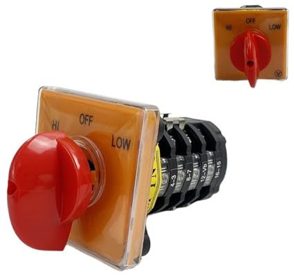 XTVVTODJXT Cam Switch 20A 4 Poles High And Low Dual Speed Milling Machine Conversion Combination Switches Machine Tool