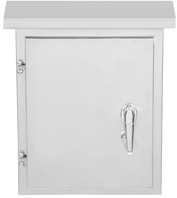 Chynalys Stainless Steel Outdoor Electrical Box Waterproof 11.81 * 7.87 * 15.75 in Outdoor Cable Box, Wall Mounted Electronic Equipment Enclosure Box for Protecting Electrical Equipment and Circuits