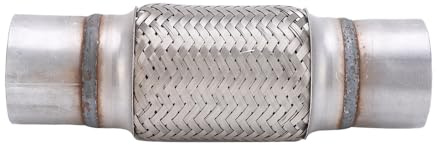 Tubo di scarico flessibile, 63 x 250 mm, in acciaio inox, flessibile | tubo di scarico flessibile, tubo di riparazione intrecciato,tubo di scarico,tubo corrugato,tubo per pantaloni per riparazioni
