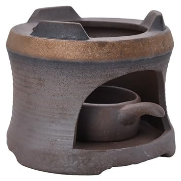Estufa De Barro PequeñA Para Camping, Estufa PortáTil De CarbóN Para Hacer Té, Estufa De CarbóN Para Fiestas En Casa, Camping Y Barbacoa