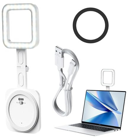 Anneau Lumineux magnétique pour Selfie, lumière de Remplissage LED pour téléphone Portable,Lumière de Remplissage de téléphone à Anneau Rond Rechargeable - Lumières Selfie Multifonctions et réglables