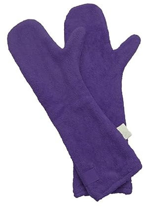 ifundom Dog Wash Gloves Ultra-absorbent Microfiber Cleaning Glove for Dog Pets Portable Drying Mitts for Hiking and Outdoor Playing Random Color