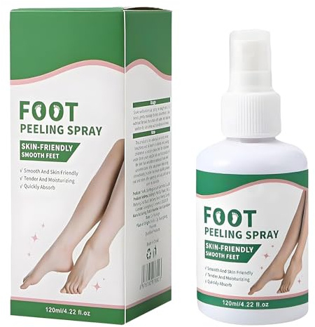 Spray exfoliant instantané pour les pieds, hydrate et nourrit les peaux sèches et rugueuses, élimine les callosités et les peaux mortes, pour des pieds doux et lisses