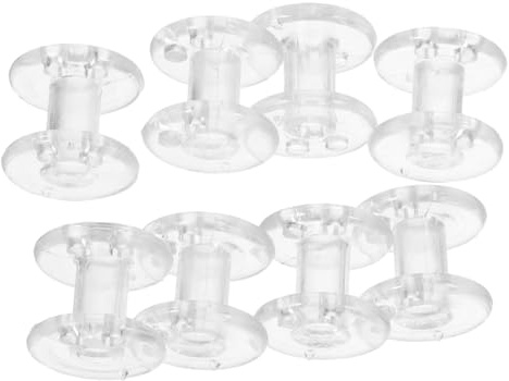 ROMISBABA 8pcs Transparent Curtain Wheel Spools Pleated Shade Hold Downs Cord Retainers for Window Blinds Replacement Cord Blinds Spare Parts Easy Tension