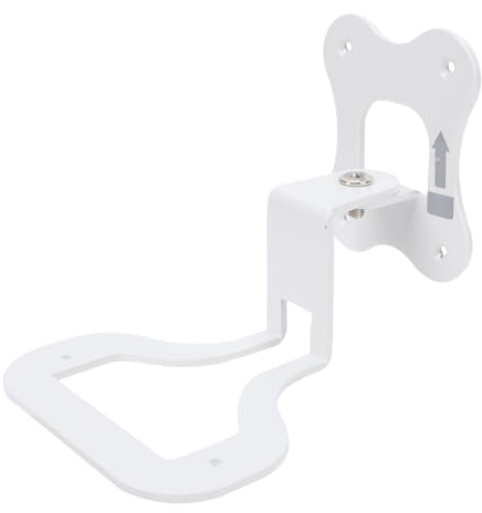 Zunate Support Mural de Haut-Parleur en Métal avec Angle Réglable, Installation Stable pour Haut-Parleur Enchant (White)