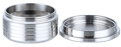 ERYUE Capsules de café Réutilisables, Meilleur Goût, Filtres en Acier Inoxydable, Tasse pour EP MINI (point), Matériau de Haute qualité, Argent