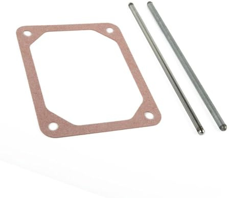 Juego de varillas de empuje con junta de tapa de válvula, compatible con Briggs & Stratton 690981 690982 690971, compatible con eje horizontal Intek de un solo cilindro OHV y modelos individuales
