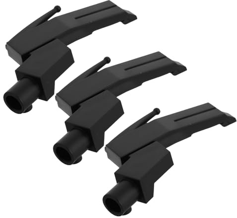 Milisten Soporte para Cartuchos Fonográficos de Vinilo, 3 Piezas de Plástico Negro, Compatible Cabezal de Tocadiscos, Accesorio Profesional para Reproducción de Audio y