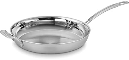 Cuisinart Multiclad PRO Stainless Open Skillet, Acciaio Inossidabile, Stainless Steel, 30,5 (12)
