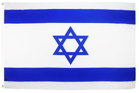 BANDIERA ISRAELE 90x60cm - BANDIERA ISRAELIANA 60 x 90 cm - AZ FLAG