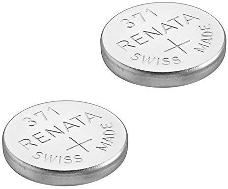 Renata Uhrenbatterie 371 oder SR920SW, Swissness, 1,5 V 2 x 371 or SR 920 SW Silber