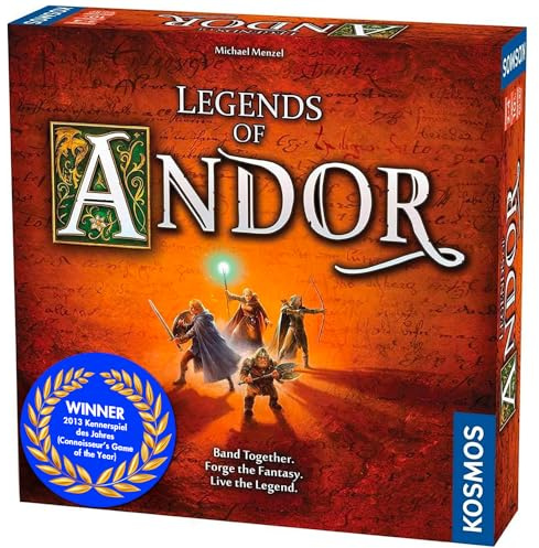 Thames & Kosmos- Legends of Andor: The Base Game|Cooperative Strategy Game | 2-4 players | Ages 10+