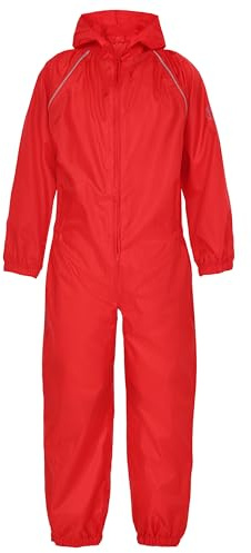 Childrens Rainsuit Kids Waterproof Colour=Red Size=2-3