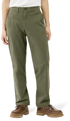 Amazon Essentials Men's Straight-Fit Casual Cotton Stretch Chino Pants, Olive, 34W x 32L