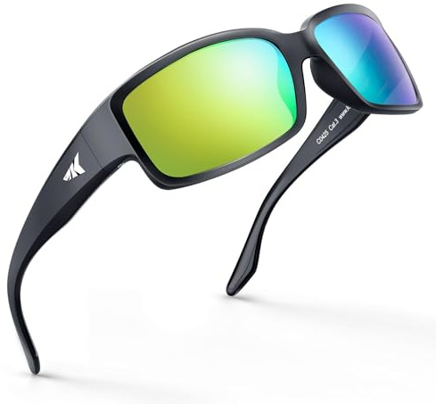 KastKing Skidaway Polarized Sport Sunglasses for Men and Women,Ideal for Driving Fishing Cycling and Running,UV Protection