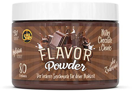 All Stars FLAVOR POWDER Milky Chocolate & Chunks I 1 Dose à 240g I Dein Extra an Geschmack für Speisen und Getränke!