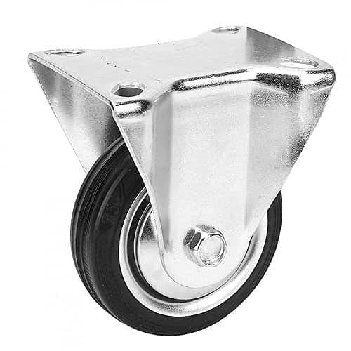 CABLEPELADO Rueda Fija industrial sin freno | Unidireccionales | Rueda para Muebles | Poliuretano | No ralla suelo | Silenciosa | Aptas para soportar cargas hasta 60 Kg/rueda | Diámetro 75 mm