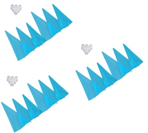 Abaodam 18pièces Poche à Douille Silicone Réutilisable Avec Couplers Pour Décoration De Gâteaux Outils De Pâtisserie Écologiques Pour Créer Des Gâteaux Et Biscuits