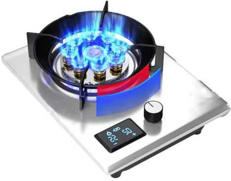 THEGA Gas Cooker - Gas Stove, Stainless Steel Stove Burner, Easy To Clean Gas Stove, Convenient Household Gas Stove, Adjustable Flame Control Gas Stove, Kitchen Cooktop Countertop Burner (Size : NG)