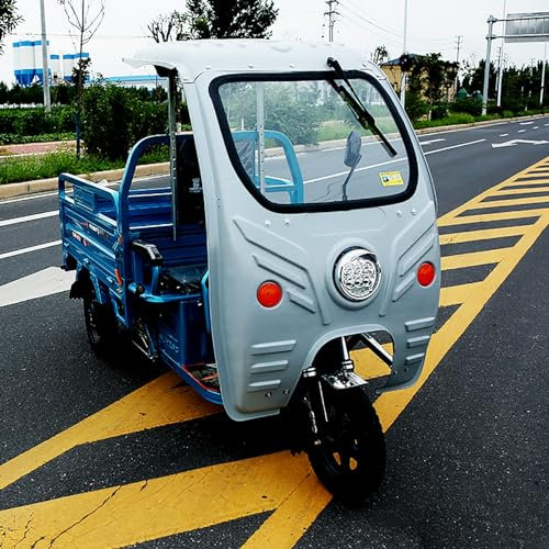 WYHBXD Electric Tricycle Carport Awning Driving Shed Front Front Shed Sunshade And SANBENGZI Rain Shed Battery Car Express Plastic Car Awning (Color : Silver gray)