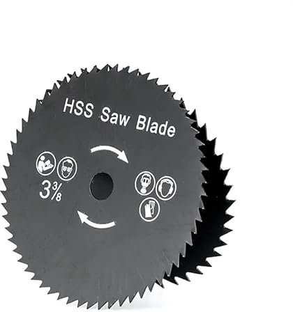 NEFLUM Hoja De Sierra Circular HSS De 89mm, 44T, Para Cortar Madera, Mini Disco De Corte Para Herramientas Eléctricas, Hoja De Sierra De Cenador, Color Negro, 1 Ud.