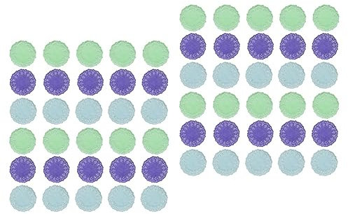 Alipis 600 Pz centrini di carta pizzo decorazione di torte blocco di carta per torte topper per centrini colorati da imballaggio per sottotorta rotondo