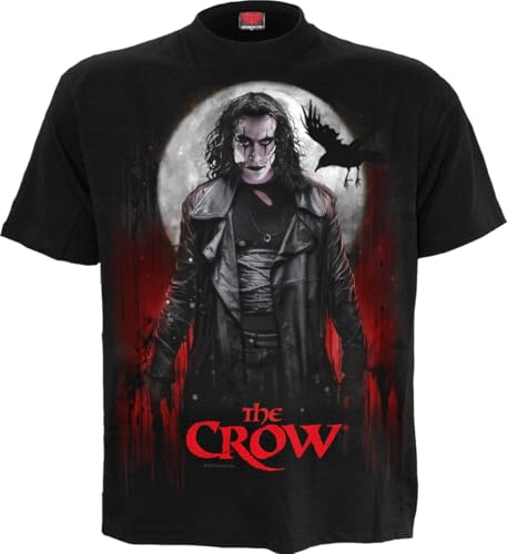 Spiral The Crow - Blood Moon - Front Print T-Shirt Black
