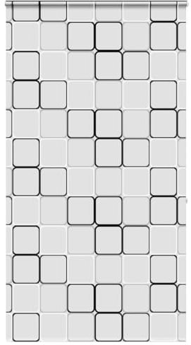 vidaXL Duschrollo mit Kassette 140x240 cm Stoffbreite 136 cm, Duschvorhang, Badewannenvorhang, Seitenzugrollo, Dusche Rollo, Badewannenrollo