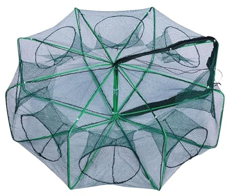 Räkor Casht Net - Crab Folding Trap Net | Multifunktionell bärbar hopfällbar fiskfälla för att fånga små fiskar, applikationer, räkor, räkor, krabbor,