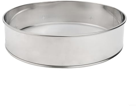 Setaccio per farina e zucchero in acciaio inox facile da usare per attività quotidiane in cucina (20 cm)