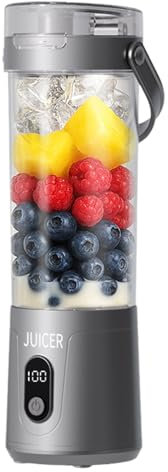 Exprimidor - Exprimidor Eléctrico Para Frutas y Verduras,Licuadora Batidora de Cocina con Pantalla Digital para Cítricos Verduras Batidos Viaje