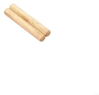 LSNNMU Clavijas De Madera Juego de 100 pasadores de Madera for armarios, cajones y Muebles, con espigas Redondas acanaladas for Manualidades.(8mmx40mm)