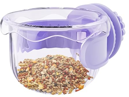 Comedero de jaula para pájaros, comedero para periquitos, plato antiderrames portátil para alimentar a loros, guacamayos, cacatúas, al aire libre, aviario, jardín, transportador de viaje