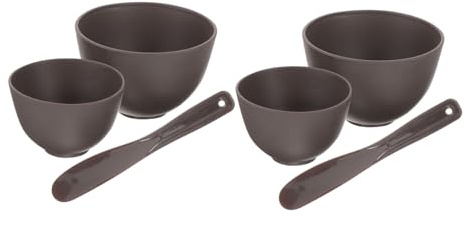 PACKOVE Silikon-maskenmischschale mit Spatel Diy-schale für Gesichtsmasken Kosmetikmischset für Hautpflege Handlich und Leicht zu Reinigen
