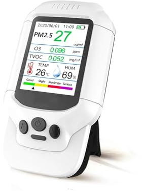 Rilevatore Di Ozono Portatile, Misuratore Intelligente Multifunzionale, Sensore Gas, Analizzatore, Monitor A Qualità 'aria Ad Alta Precisione,Prestazioni Affidabili