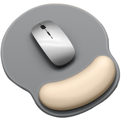 Tappetino per Mouse con Supporto Polso e Design Massaggio, Comodo Ergonomico Mouse Pad, Tappetino Mouse Poggiapolsi con Schiuma di Memoria e Base, per Computer e Ufficio