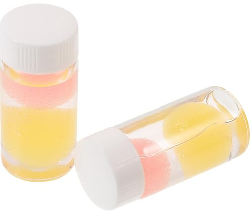 Healeved Lot de 2 Pinces à Épiler pour Cils Dissolvant de Colle, Mousse Nettoyante en Silicone, Facile à Utiliser, pour Salon de Beauté Professionnel Couleur Aléatoire