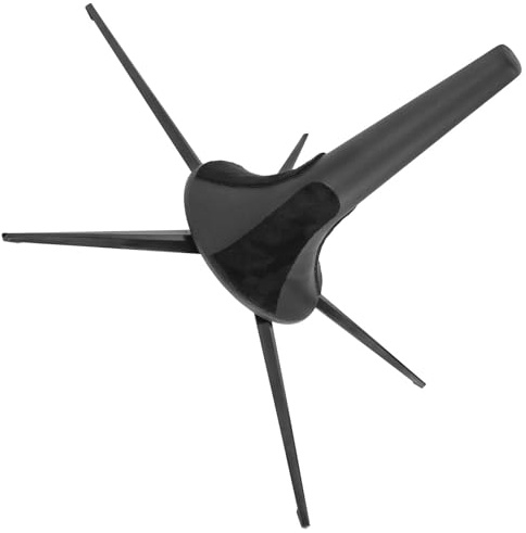 Yechiry Klappbarer Trompetenständer, Tragbar, 5 Beine, Halterung für Orchesterinstrumente, Schwarze ABS-Zinklegierung, 7,1 X 12,0 Zoll