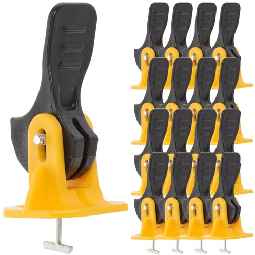 Baluue Kit de 50 Outils de Nivellement de Carrelage Mural Goupilles en Acier, Système de Nivellement pour Revêtement de Sol et Croisillons, Accessoires pour Pose de Carrelage au Sol